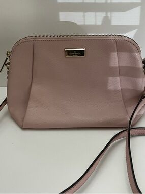 Kate Spade Pink Pebbled Leather Dome Crossbody Bag